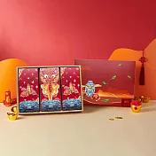 K6【公益禮盒】無藏 祝福茶食組 緣聚福來_綜合3入茶葉餅乾澎派禮盒