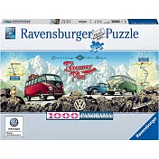 德國Ravensburger維寶全景拼圖 福斯橫跨阿爾卑斯山(1000P)
