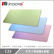 i-Rocks 艾芮克 C33 大尺寸滑鼠墊&桌墊 薰衣紫漸層