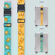 JB Design-行李束帶- 2入一組 柴犬黃+藍
