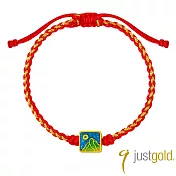 【Just Gold 鎮金店】翠嶺福緣-財富 黃金手繩(網路限定)