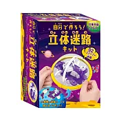 日本《HANAYAMA》-- 益智迷宮遊戲-3D立體軌道迷宮(DIY) ☆