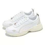 Puma 休閒鞋 Cilia Mode Lux 女鞋 白 米白 厚底 增高 皮革 老爹鞋 39782401 23cm WHITE/BEIGE