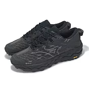 Mizuno 休閒鞋 Wave Mujin LS GTX 男鞋 黑 防水 黃金大底 緩衝 機能 美津濃 D1GA2501-02