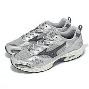 Mizuno 休閒鞋 MXR 男鞋 女鞋 銀 黑 拼接 復古 千禧跑鞋 Sport style 美津濃 D1GA2451-06
