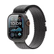 Apple Watch (38/40/41/42(十代)/42/44/45/46/49) 米蘭 Air 磁吸錶帶 不鏽鋼 -槍灰-42/44/45/46/49