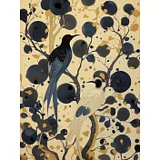 【LAVOD 線上藝廊】金枝幽語 掛畫藝術微噴 40X60CM 東方禪意風景畫 抽象意境靈鳥 金色優雅客廳臥室書房擺飾 現代家居裝飾畫 40x60 金枝幽語 無框畫