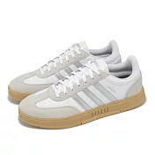 adidas 休閒鞋 Gradas 男鞋 白 灰 銀 拼接 麂皮 膠底 復古 愛迪達 ID6127
