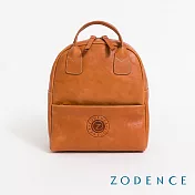 ZODENCE AGNES義大利植鞣革烙印手提後背包  經典駝