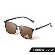 【SUNS】超薄TR90偏光太陽眼鏡 時尚駕駛墨鏡 Polarized超輕量僅18g 男女適用 防眩光 抗UV400 S837 黑框茶片
