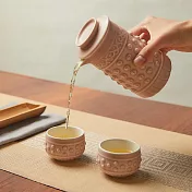 《乾唐軒活瓷》 乾坤泡茶器 / 一壺+二杯 / 4色 復古玫瑰粉