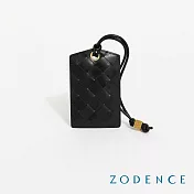 ZODENCE CRAFTSOUL進口真皮手工上色編織手拎掛包證件套 經典黑