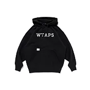 Wtaps SS25 Academy Hoody 帽踢 黑/灰 251ATDT-CSM04 M 黑