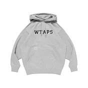 Wtaps SS25 Academy Hoody 帽踢 黑/灰 251ATDT-CSM04 M 灰