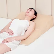 三角靠枕 胃食管反流性三角斜坡枕墊 防反逆流枕頭 臥床翻身三角墊 護理抬高墊 三角枕頭靠墊  米黃色（不含枕頭）