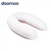 【Doomoo】有機棉舒眠月亮枕 春日粉花