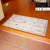 【日本OKA】日製遊牧民族風威爾頓編織玄關地墊-60x110cm- 沙棕
