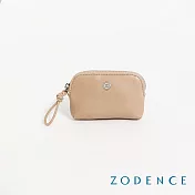 ZODENCE NUDE進口真皮零錢包  淺駝