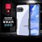 XUNDD訊迪 軍事防摔 Google Pixel 9a 鏡頭全包覆 清透保護殼 手機殼(夜幕黑)