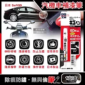 日本Soft99-汽機車專用60秒瞬效修補防鏽不垂流固體蠟筆補漆筆1支/盒 (車子烤漆剝落快速補色,多款色號塗補隱藏刮傷痕,汽車美容修護防止生鏽) BP-61黑色