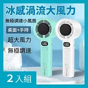 CS22 M11無極變速渦流小風扇-2入 氣質白*2