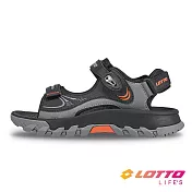 【LOTTO 義大利】男 溯行磁扣戶外涼鞋- 25cm 黑