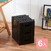 《真心良品》KEYWAY聯府 黑磚多功能拼接棧板-6入