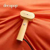 【decopop】2 in 1美型手持式掛燙機 DP-265  黃