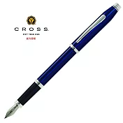 CROSS 新世紀系列 藍亮漆白夾 鋼筆 AT0086-103