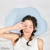 義大利La Belle《HAPPY : ) 釋壓舒眠涼感雲朵記憶枕》(共兩色)-天空藍