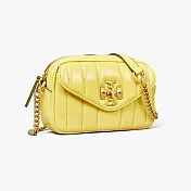 Tory burch 專櫃款Kira羊皮鍊帶斜背包-黃色