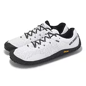 Merrell 戶外鞋 Vapor Glove 6 男鞋 白 黑 黃金大底 赤足訓練鞋 溯溪鞋 ML500631