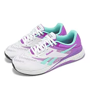 Reebok 訓練鞋 Nano X5 女鞋 紫 藍 白 緩衝 穩定 多功能 運動鞋 100209369