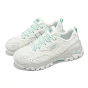 Skechers 休閒鞋 D Lites Hiker-Echo Lake 女鞋 米白 綠 拼接 緩衝 山系 老爹鞋 180134OWGN