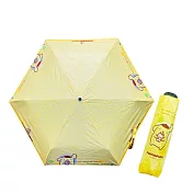 《正版三麗鷗》19吋-布丁狗 黑膠口袋傘 布丁狗摺疊傘 黃色
