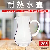 【GlassKing】⭐台灣現貨⭐一屋窑 FH-802M 耐熱玻璃水壺 玻璃冷水壺 果汁壺 牛奶壺 家用壺 分享壺 水壺
