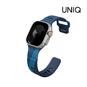 UNIQ Apple Watch 49/46/45/44mm Stride DE 氟橡膠防水矽膠錶帶 海藍紋