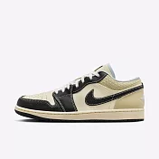 Nike Air Jordan 1 Low [HQ3437-101] 男 休閒鞋 運動 AJ1 低筒 編織 椰奶 黑