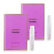 CHANEL 香奈兒 CHANCE 粉紅甜蜜淡香精(1.5ml)X2-國際航空版