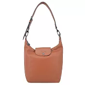 LONGCHAMP LE PLIAGE XTRA系列牛皮肩揹包(中) 白蘭地酒