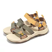 Merrell 戶外涼鞋 Speed Fusion Sport RMX 男鞋 棕 黃 魔鬼氈 緩衝 戶外 涼鞋 ML007089