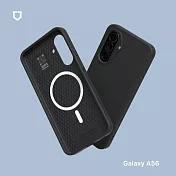 犀牛盾 Samsung Galaxy A56(6.7吋) SolidSuit (MagSafe兼容) 經典防摔背蓋手機保護殼- 經典黑