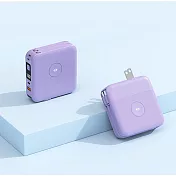 【NISDA】智慧無線充行動電源 10000mAh (BS-WL720) 有標示WH 紫色