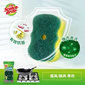 【3M】百利隨手掛架組-爐廚專用海綿菜瓜布3片裝補充包