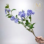 【Floral M】地中海夏日浪漫海洋藍雪花仿真花花材（1入組）