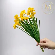 【Floral M】法式野餐田園迷你檸黃水仙花仿真花材（1入組）