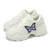 Puma 休閒鞋 Pulsar Wedge Wns Butterfly 女鞋 米白 蝴蝶 厚底 增高 40097601 22.5cm 米白