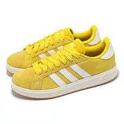adidas 休閒鞋 Grand Court Base 00s 男鞋 女鞋 黃 白 麂皮 復古 愛迪達 IH6188 24cm YELLOW/WHITE