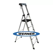 美國Werner穩耐安全梯 寬踏板5階家用梯(最高觸及高度可達3.1米) 鋁梯 A字梯 梯子 /組 P275AS（確認訂購後無法退換貨）