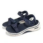 Skechers 涼鞋 Go Walk Arch Fit 2.0 Sandal 女鞋 海軍藍 支撐 緩衝 健走涼鞋 140876NVY